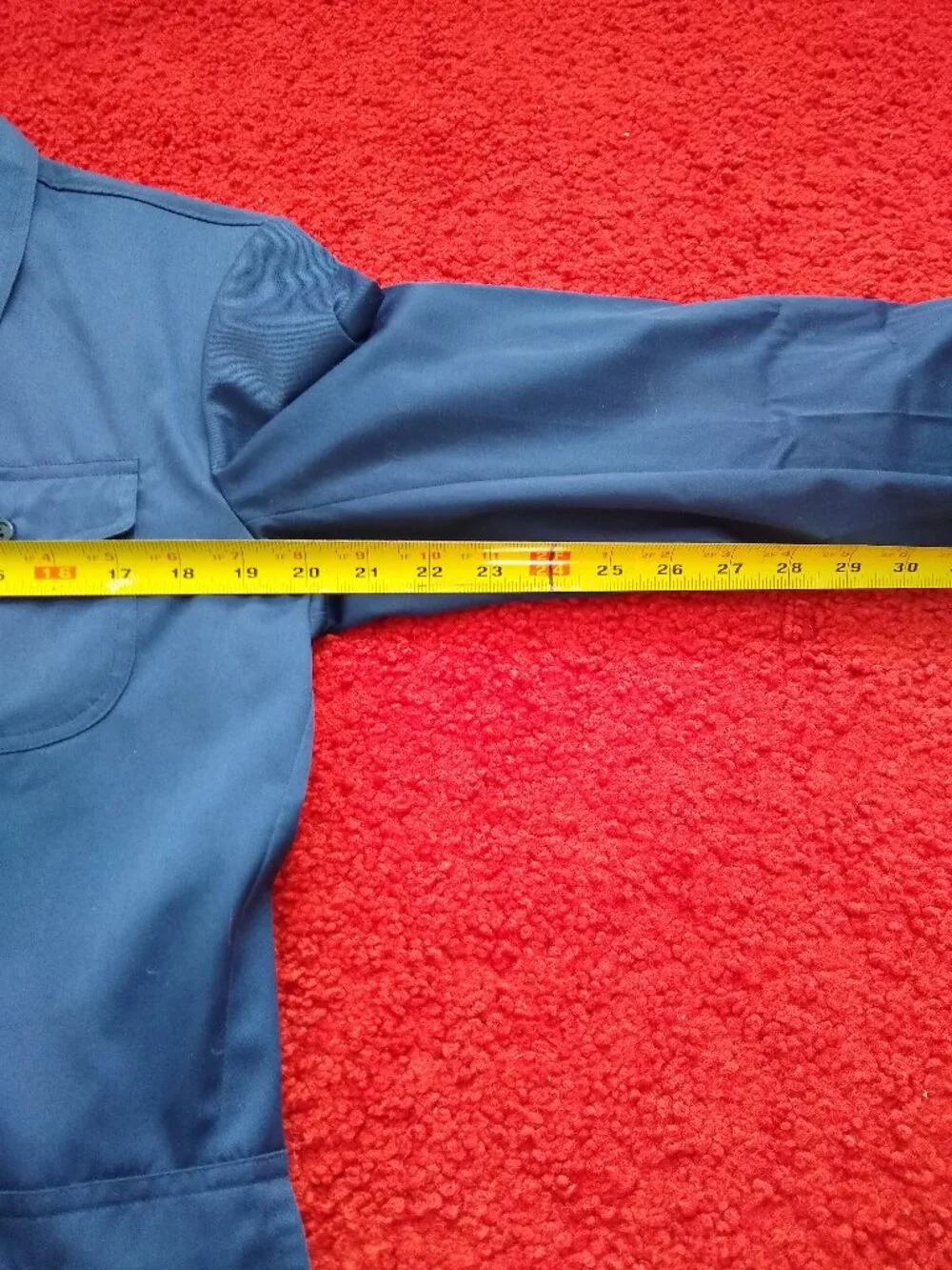 vintage 70s cargo utility trench coat top overshirt blouse - Picture 7 of 9